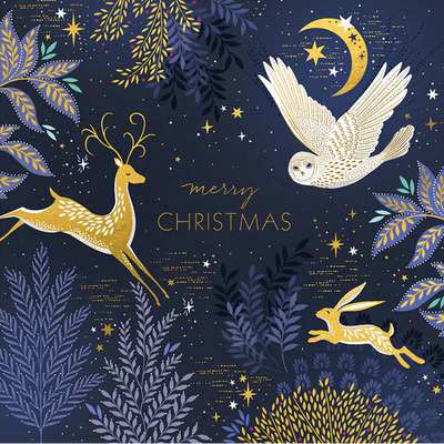 Golden Woodland Boxed Christmas Cards