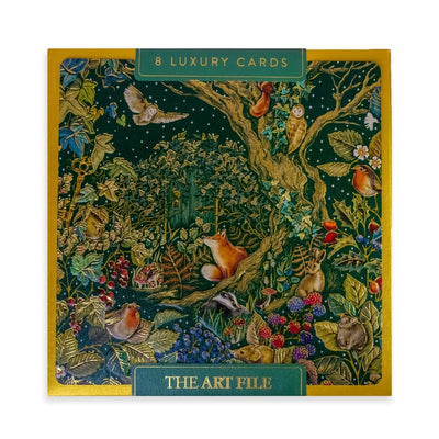 The Art File Secret Garden Boxed Christmas Cards | Putti Christmas
