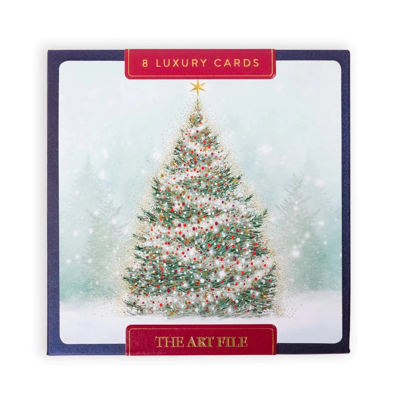 The Art File Enchanted Christmas Tree Boxed Christmas Cards | Putti Christmas
