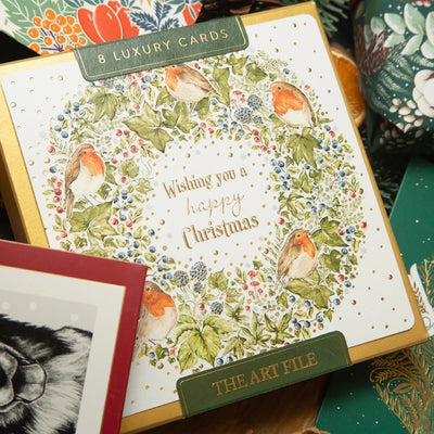 Countryside Christmas “Wishing You a Happy Christmas” Boxed Christmas Cards