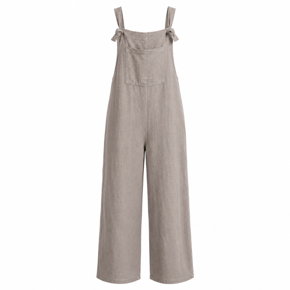 Linen Dungare - Taupe | Putti Fine Fashions