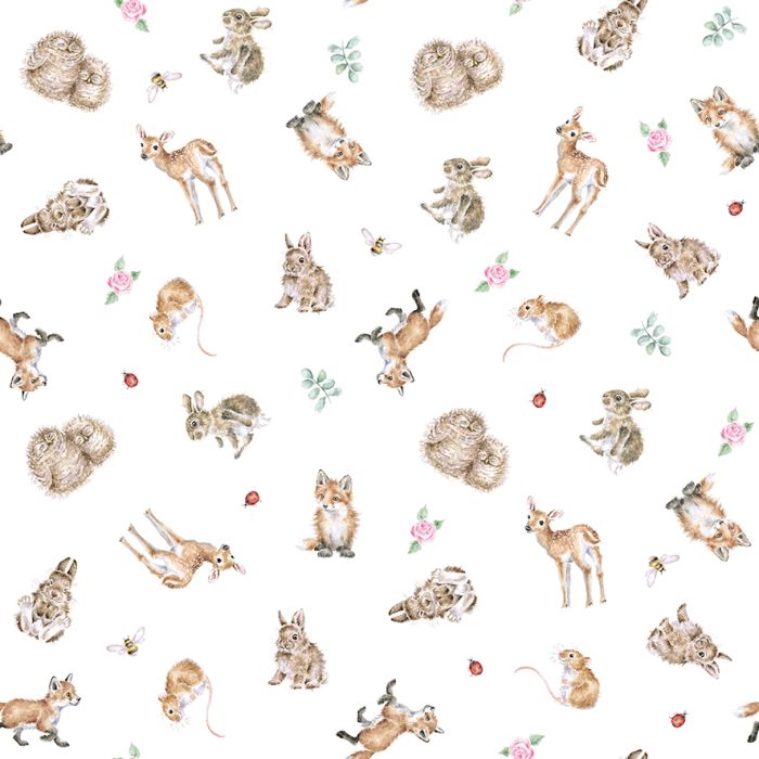"Little Forest" Woodland Animal Baby Grow | Le Petite Putti