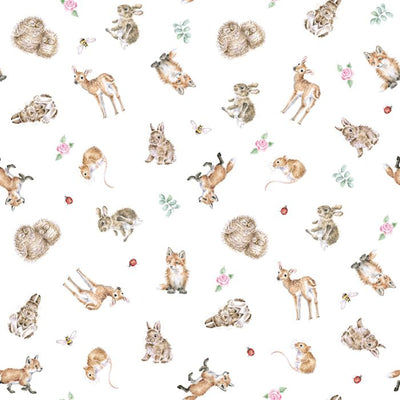 "Little Forest" Woodland Animal Baby Grow | Le Petite Putti
