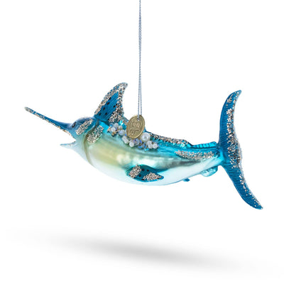 Majestic Marlin Fish Glass Ornament | Putti Christmas Decorations