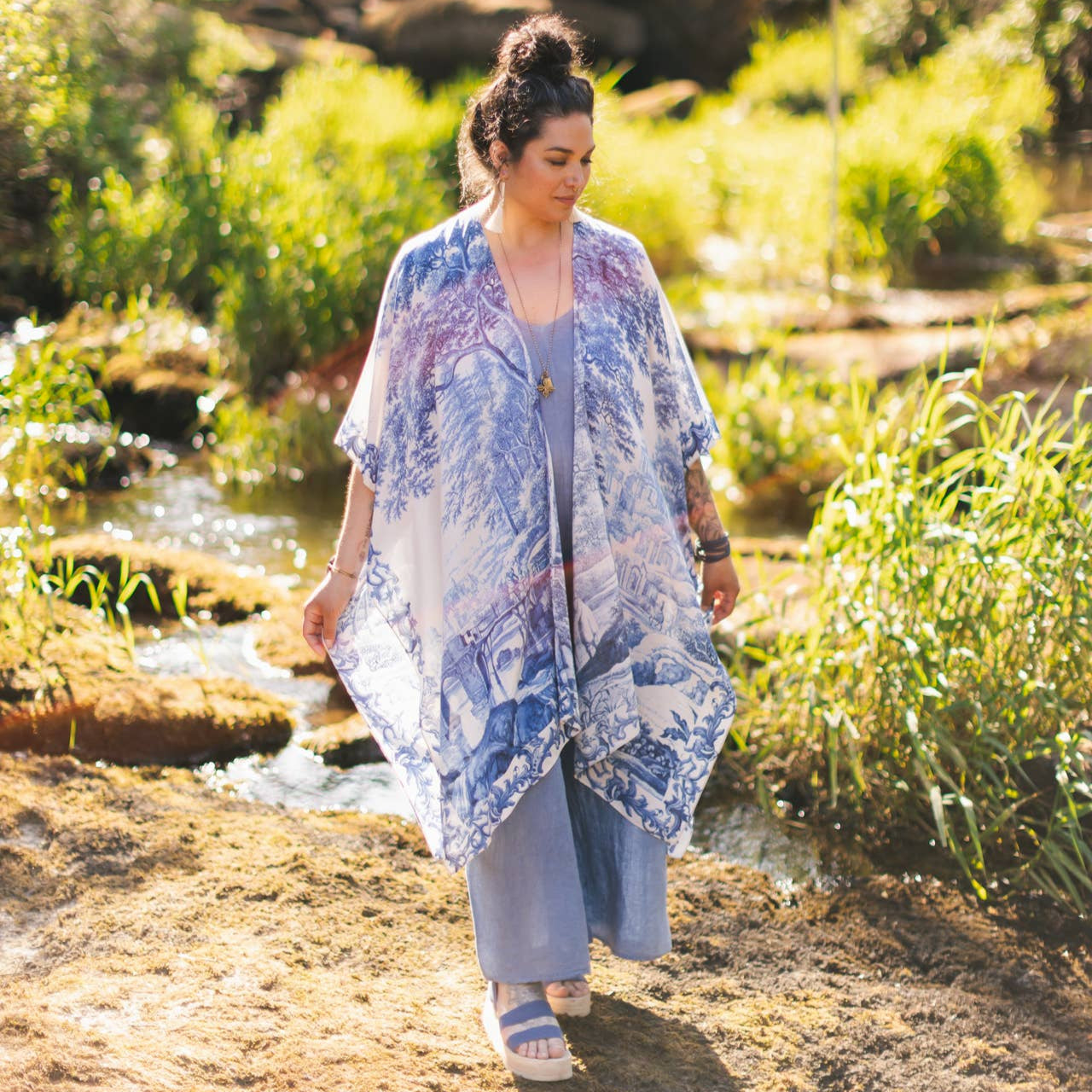 Market of Stars - Let The Light In Starduster Kimono | Putti Fine Fashions