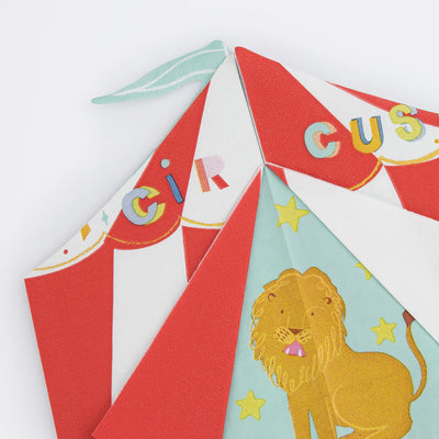 Meri Meri Circus Paper Napkins - Large  | Putti Party Supplies