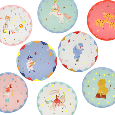Meri Meri Circus Paper Side Plates | Putti Party Supplies