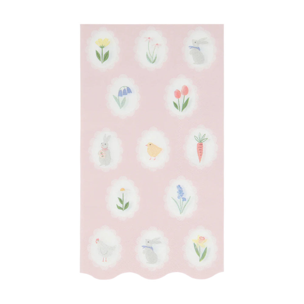 Meri Meri Easter Cameo Guest Napkins  | Putti Party Supplies