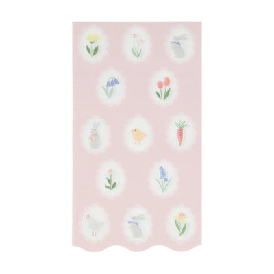 Meri Meri Easter Cameo Guest Napkins  | Putti Party Supplies