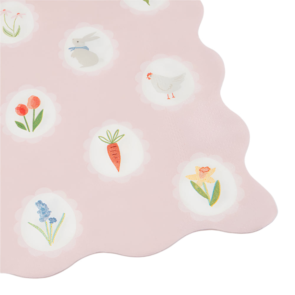 Meri Meri Easter Cameo Large Napkins  | Putti Party Supplies