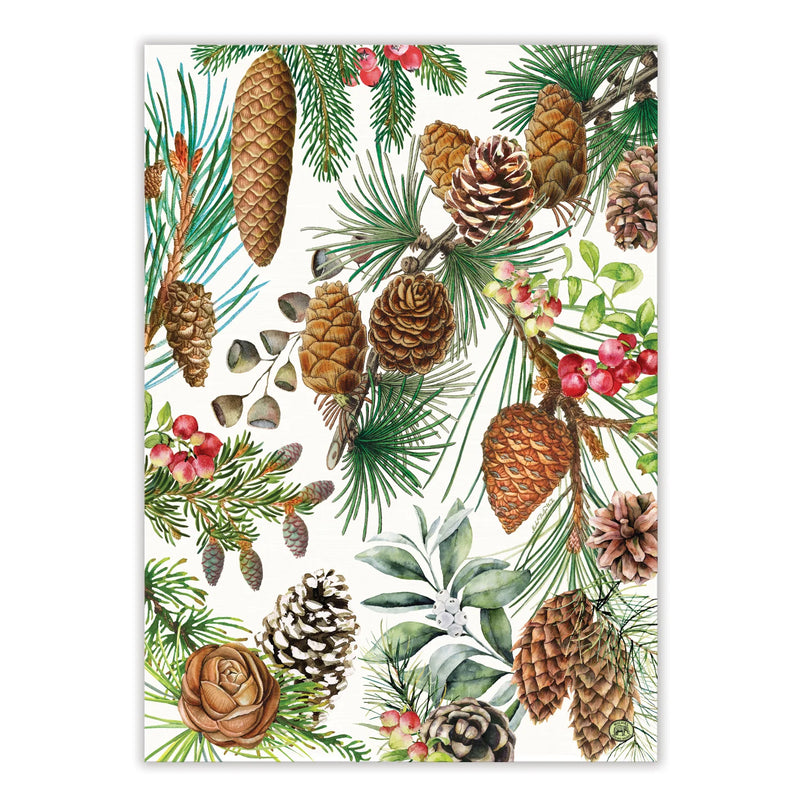 Michel Design White Spruce Kitchen Towel Set of 2 | Putti Christmas