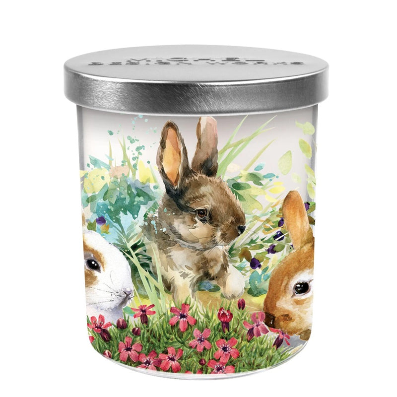 Michel Design Works Bunny Meadow Candle Jar with Lid  | Putti Fine Furnishings