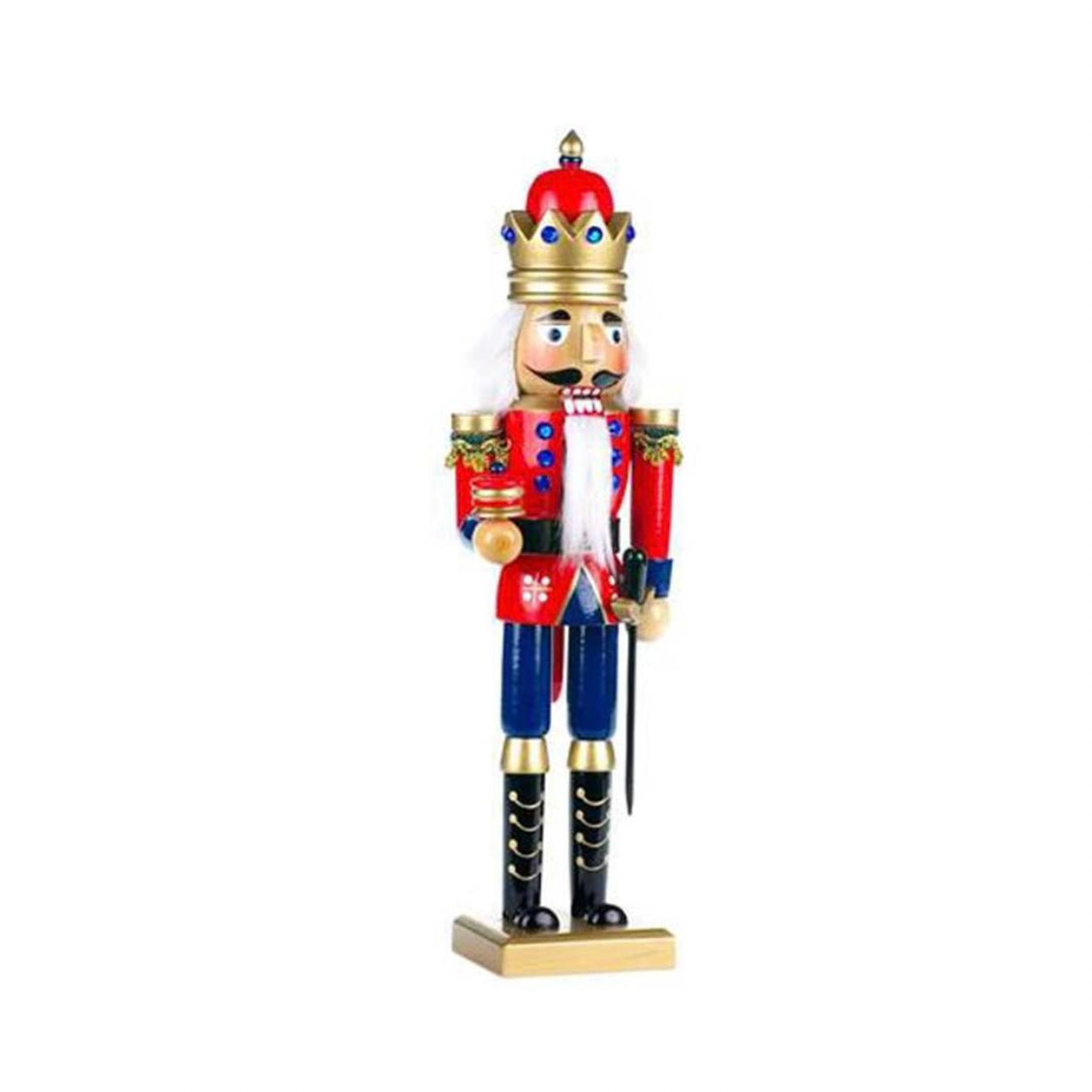 Red & Blue Nutcracker King | Putti Christmas Canada