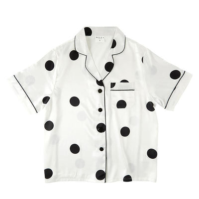 Bella Sleep and Spa Polka Dot Satin Short PJ Set  | Putti Fine Fashions