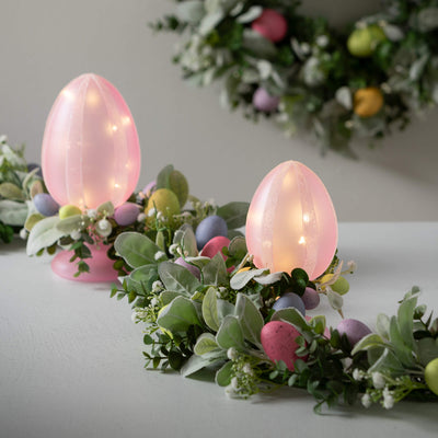 Sullivans Pink Glass Led Egg | Putti Fine Furnishings Easter