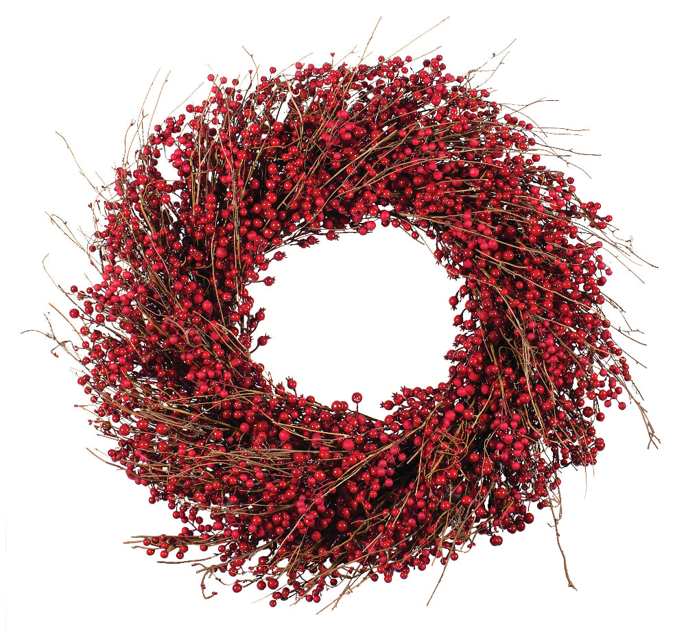 Extra Large Red Berry Wreath | Putti Christmas Decor