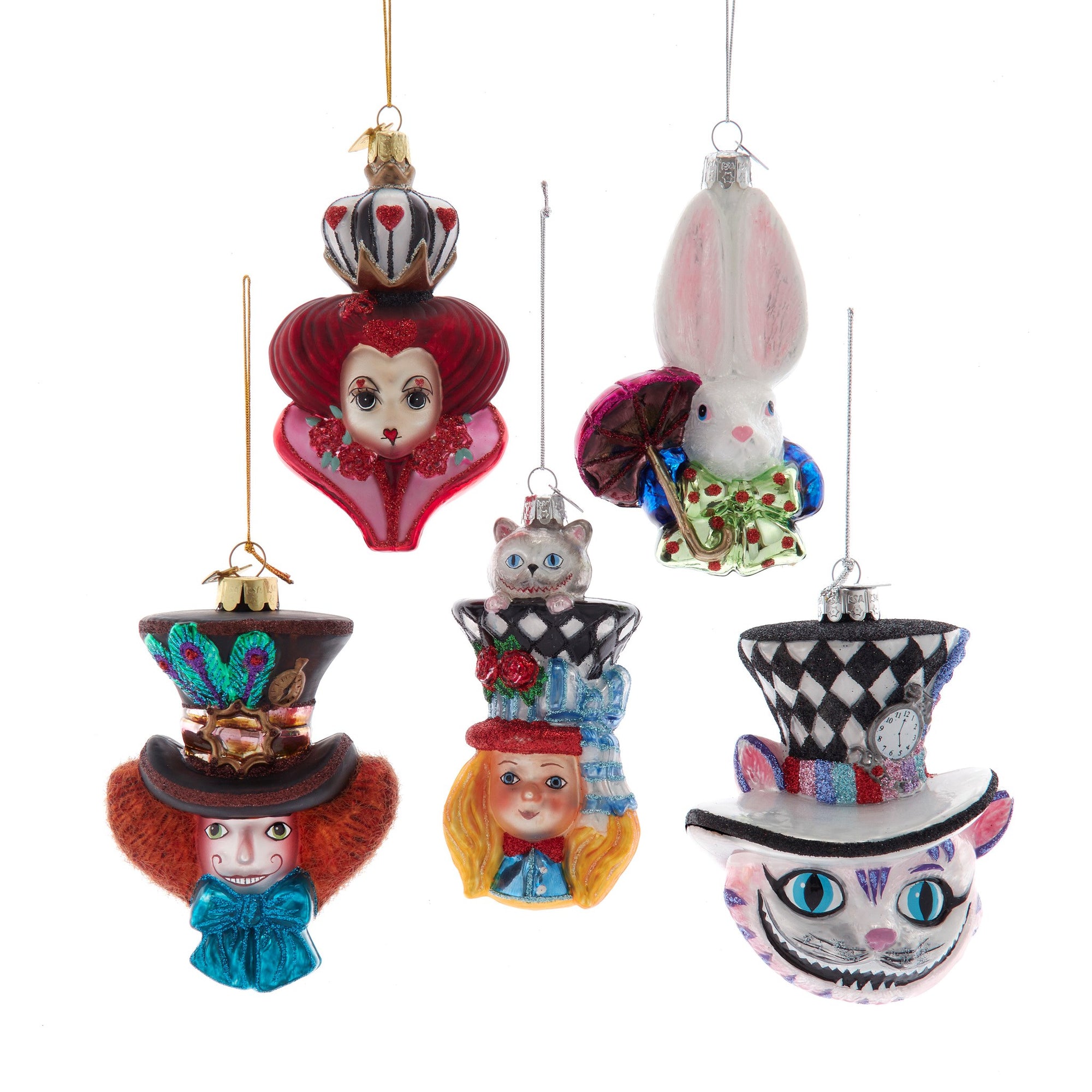 Alice in Wonderland Glass Ornament