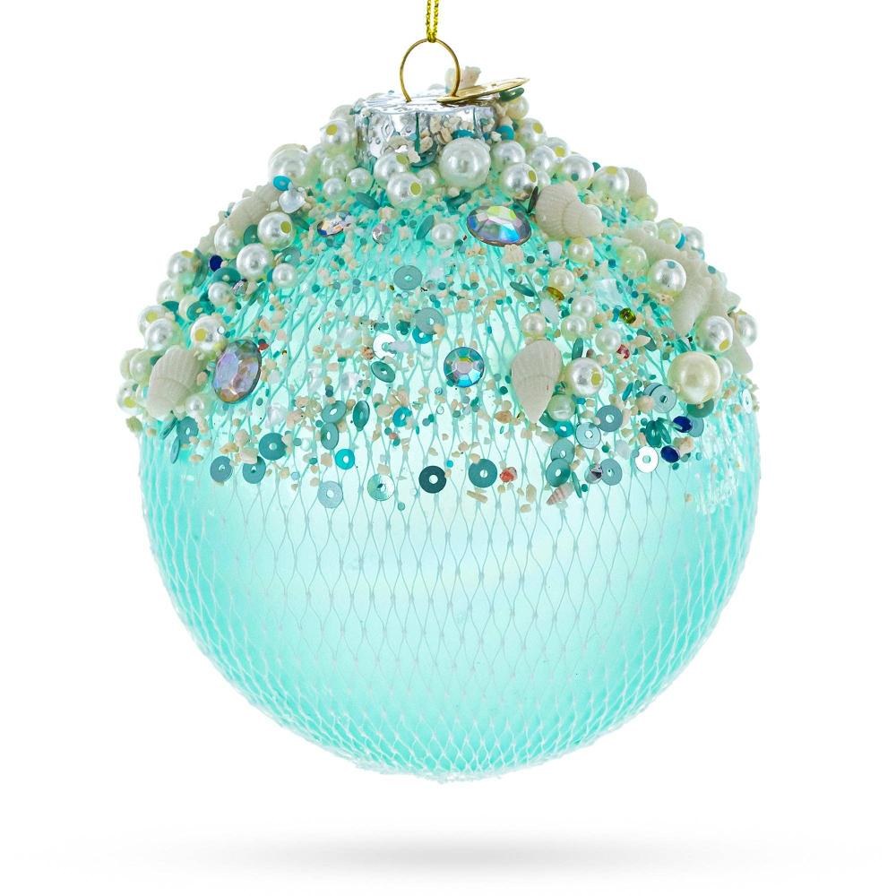 Nautical Glass Ball Christmas Ornament | Putti Christmas Decorations