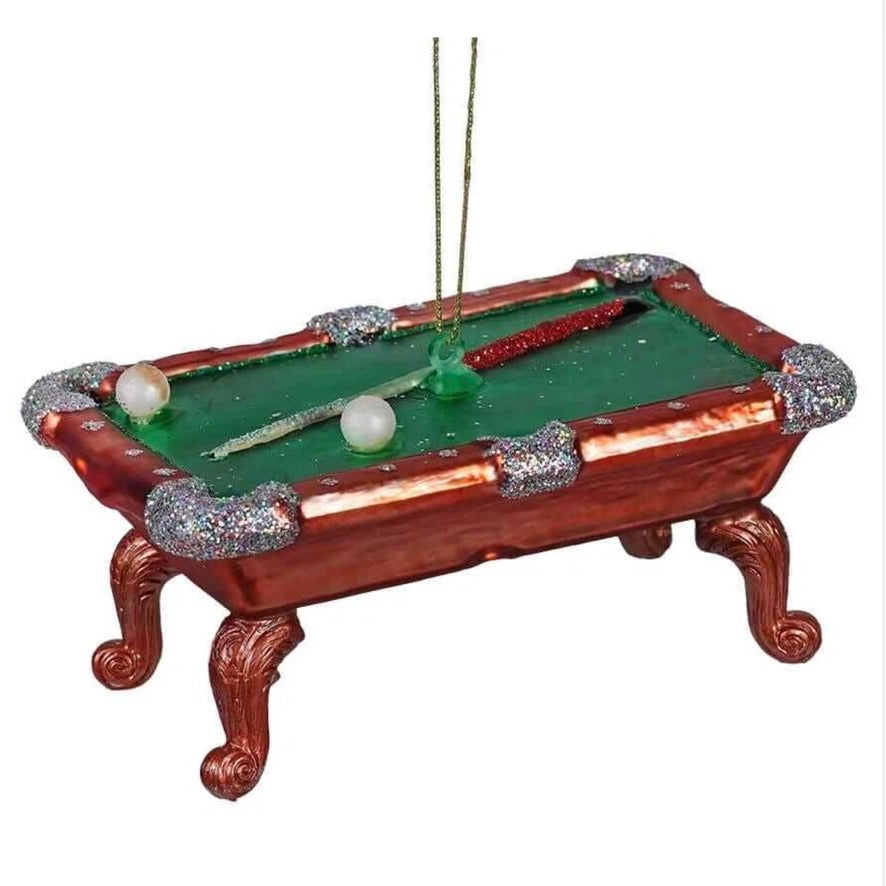 Noble Gems™ Pool Table Glass Ornament | Putti Christmas Decorations