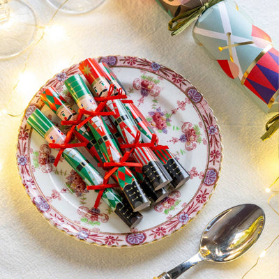 Nutcracker Christmas Saucer Crackers | Putti Christmas Entertaining
