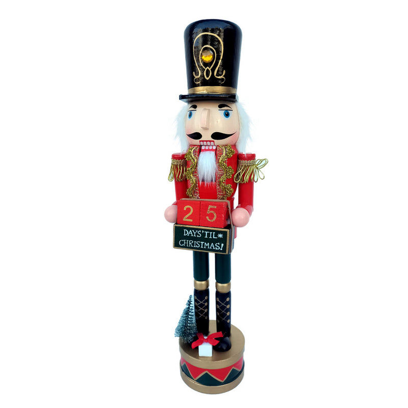 Nutcracker Soldier with Advent Countdown | Putti Christmas Decorations