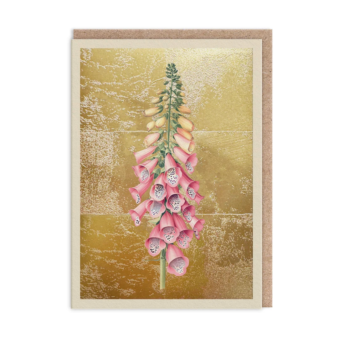 The Natural World Collection Greeting Card - Foxglove | Putti Celebrations