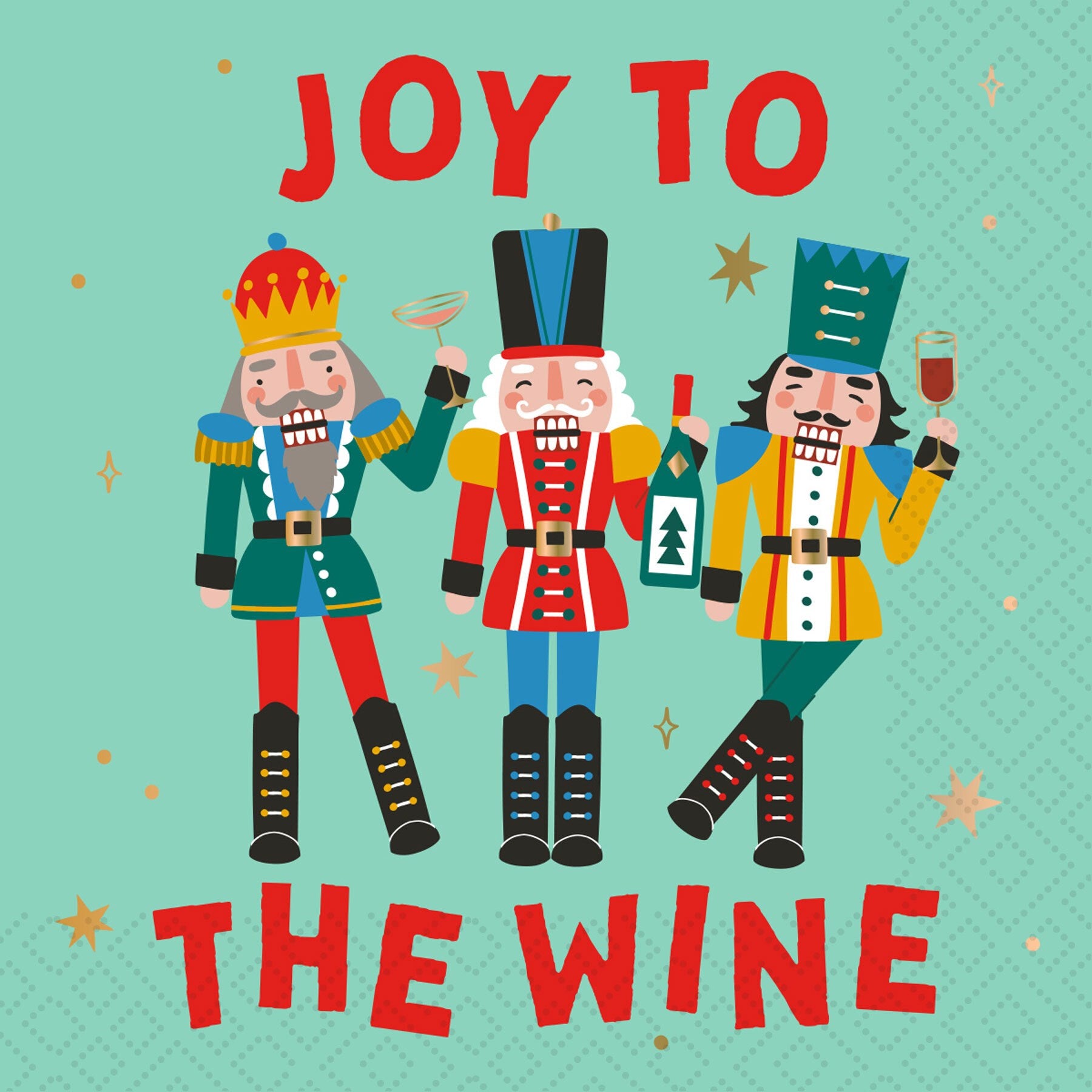 "Joy to the Wine" Nutcracker Cocktail Napkins