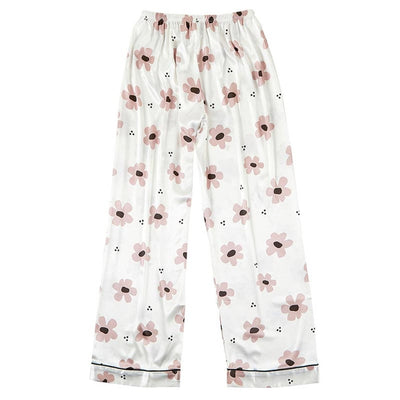 Floral Satin Pajamas