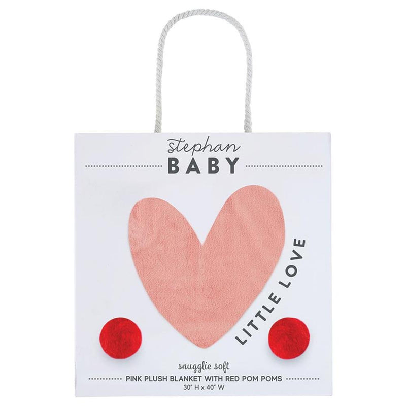 Plush Blanket with Little Love Heart Gift Box | Le Petite Putti