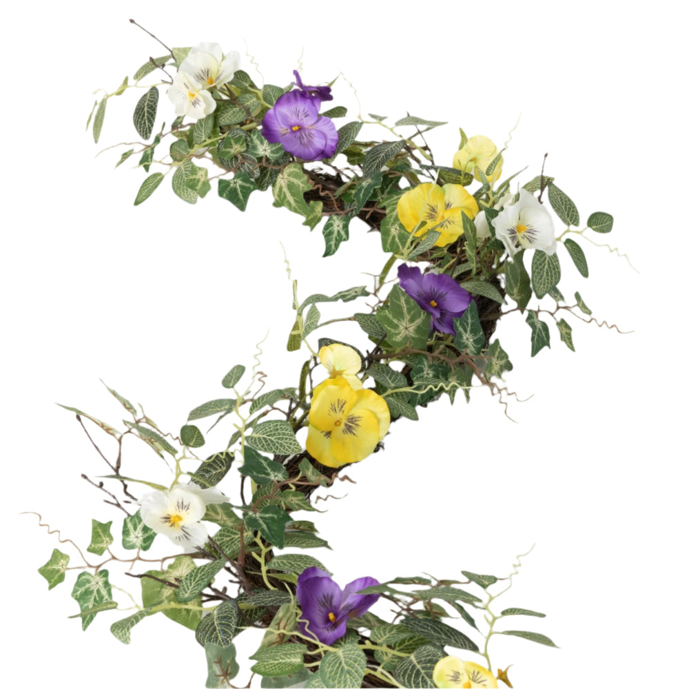 Pansy Greens Garland | Putti Fine Furnishings Canada