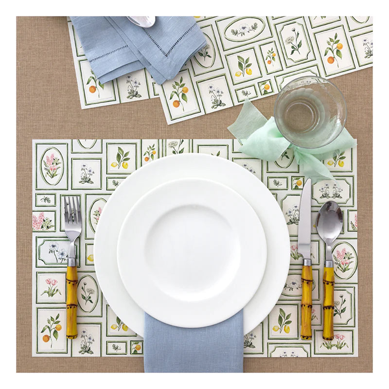Dogwood Hill Joie Botanique Paper Placemats | Putti Fine Furnishings