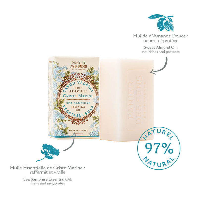 Panier des Sens Sea Samphire Bar Soap – Bar Soap with Sea Samphire Essential Oil