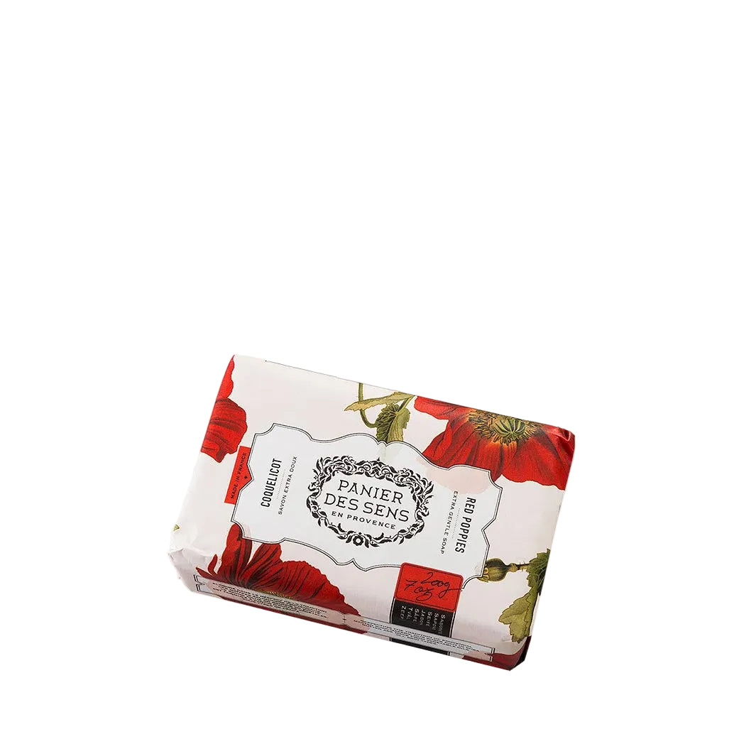Panier des Sens Shea Butter Bar Soap - Red Poppies