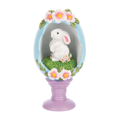 Panoramic Egg Figurine on Pedestal | Putti Easter Decoration