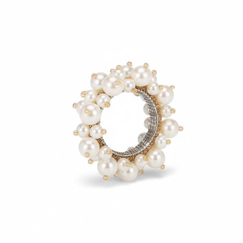 Pearls & Beads Napkin Ring | Putti Fine Furnishings