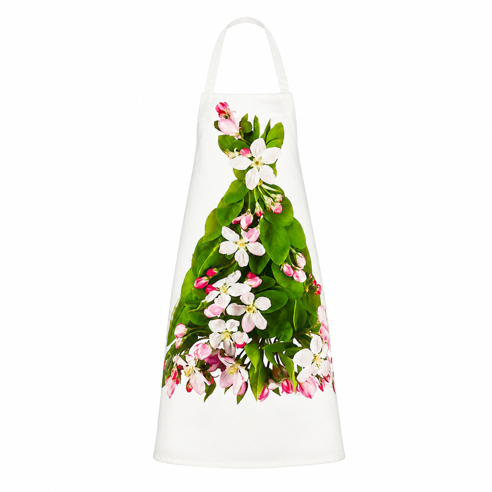 Petal & Pins Apple Blossom Design Apron | Putti Fine Furnishings
