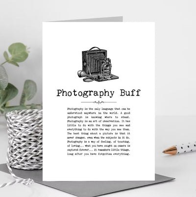 Photography Buff Card | Putti Fine Furnishings