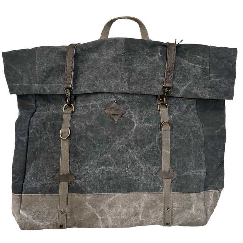Mona B Large Canvas Up-cycled Backpack