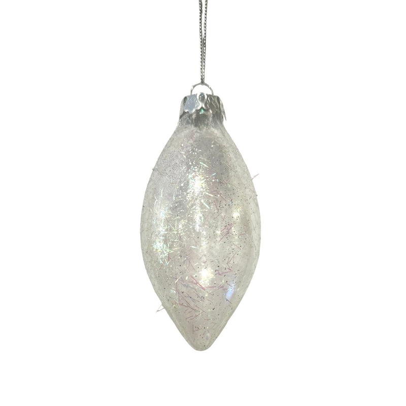 Irridescent Glass Double Point Christmas Ornament | Putti Christmas