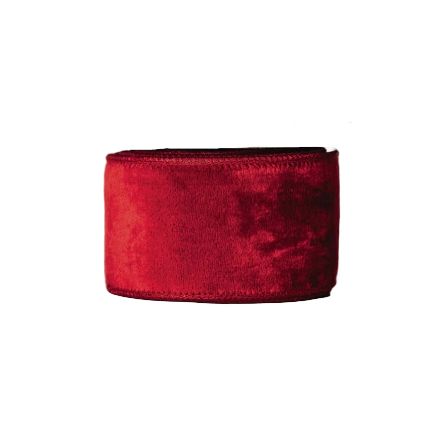Red Velvet Reversible Ribbon | Putti Christmas Canada