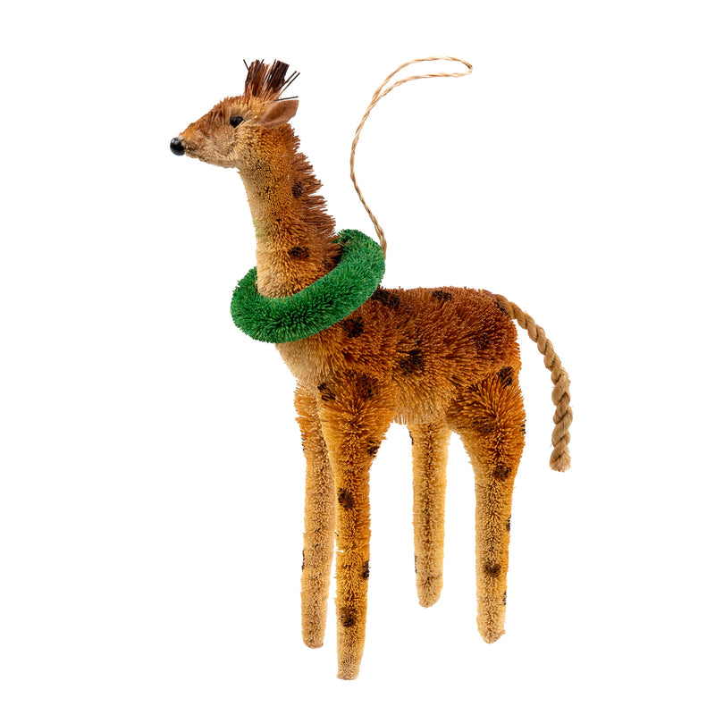 Giraffe with Wreath Ornament | Putti Christmas Decorations