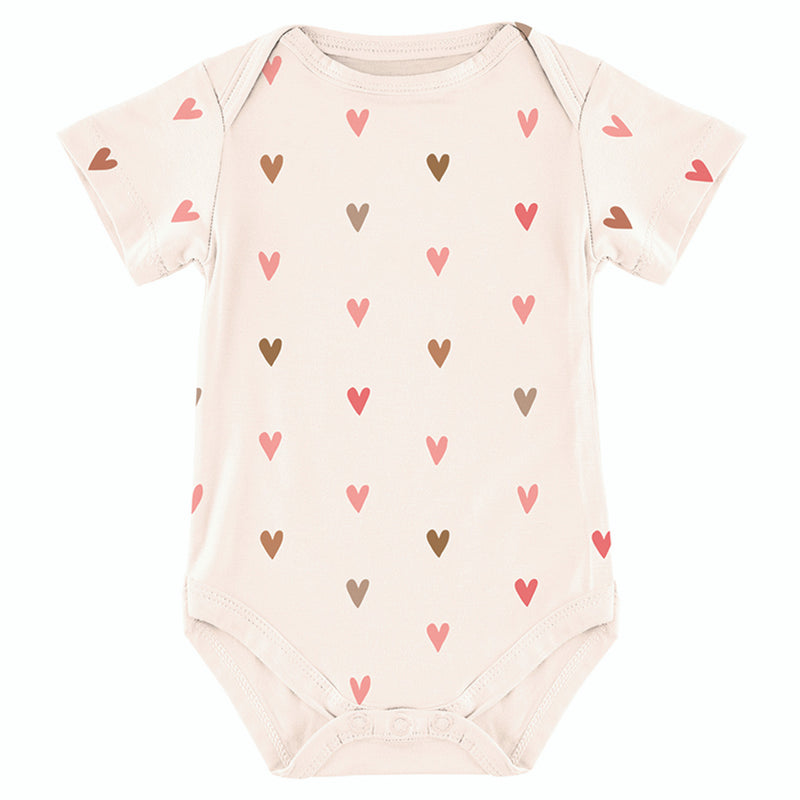 Short Sleeve Snapshirt - Hearts