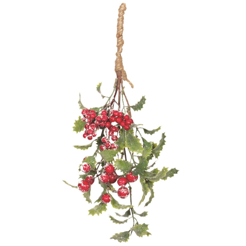 Holly Berry Sprig | Putti Christmas Decorations
