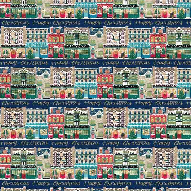 St Nicholas Street Christmas Wrapping Paper Roll | Putti Christmas