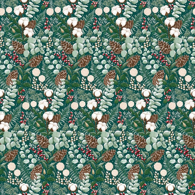 Winterberry Christmas Wrapping Paper Roll | Putti Christmas