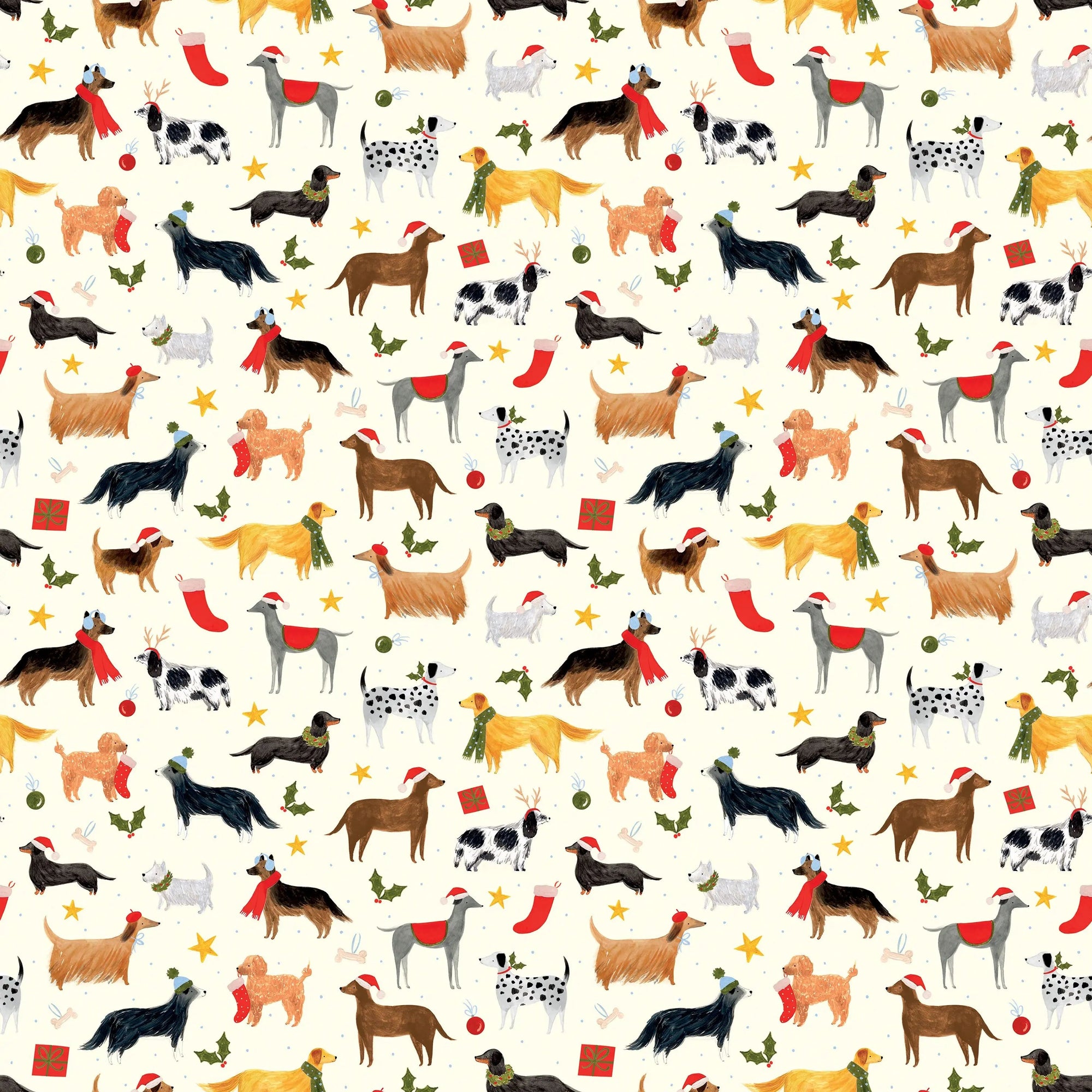 Holiday Dogs Wrapping Paper Roll