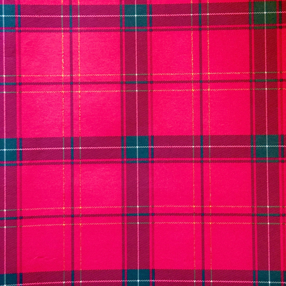Red Plaid Gift Wrap Sheet | Putti Fine Furnishings