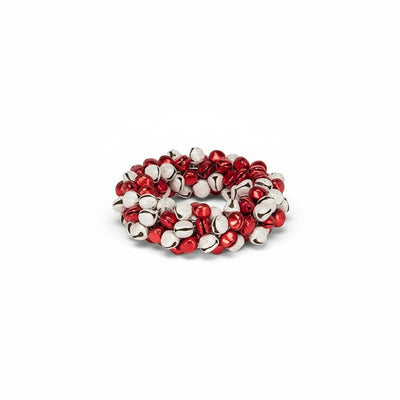 Red and White Jingle Bell Napkin Ring | Putti Christmas Celebrations