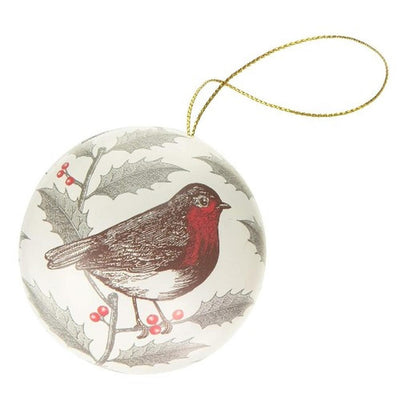 Thornback & Peal Robin Tin Christmas Bauble
