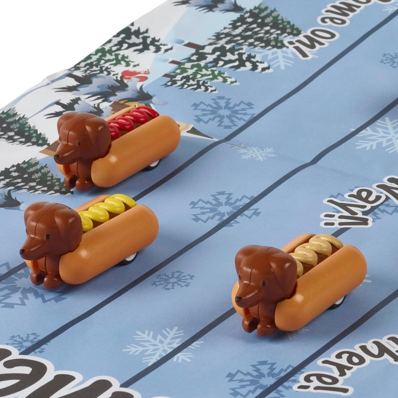 Robin Reed "Racing Hot Dogs" Christmas Crackers | Putti Christmas Canada